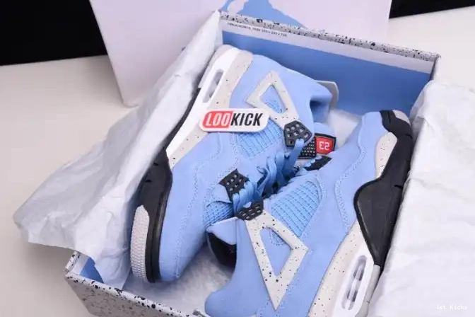1st Kicks JORDAN 4 AIR CT8527-400 Blue University 0519